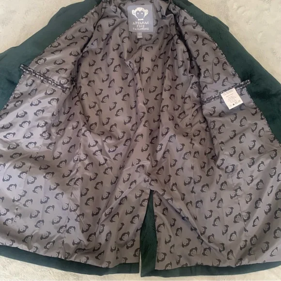 Appaman Fine Tailored Forest Velvet Suit Set Green Sz 12 Boys - Picture 15 of 16